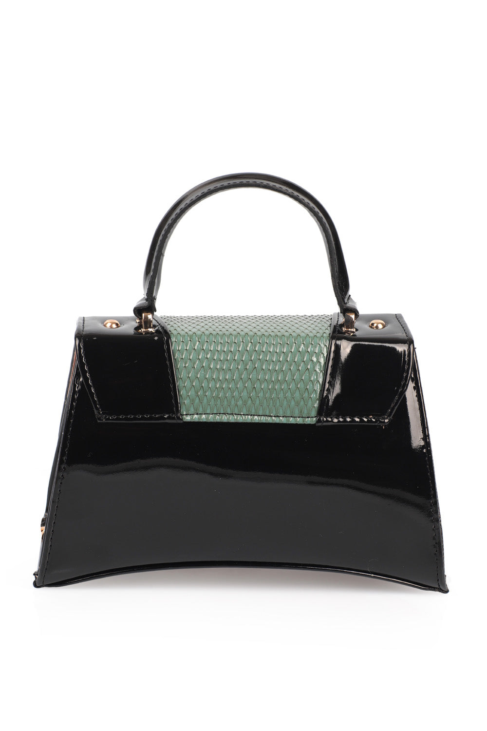 Kleine Damenhandtasche mit Krokodilmuster