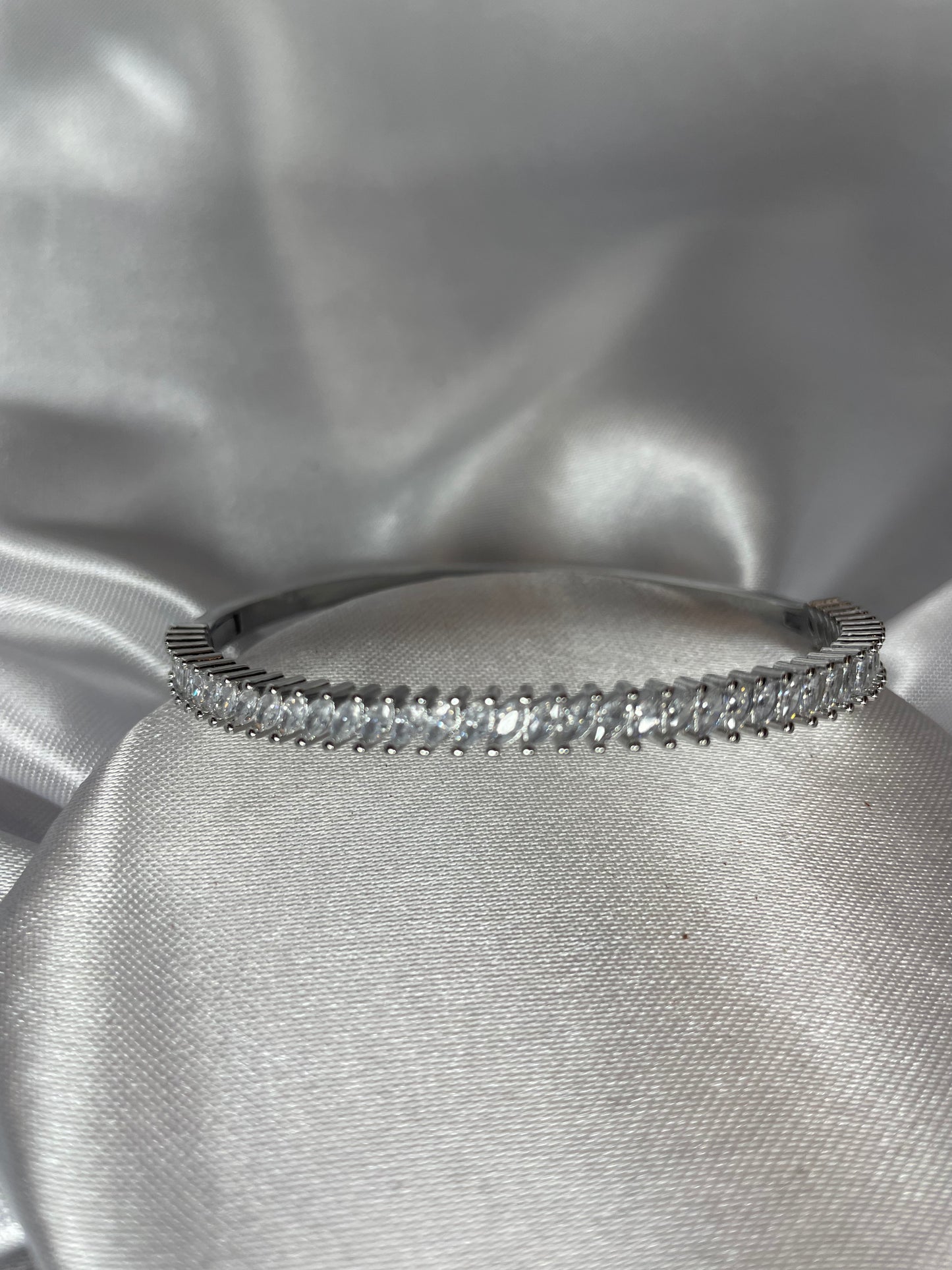 Silber Zirkonium Armreifen
