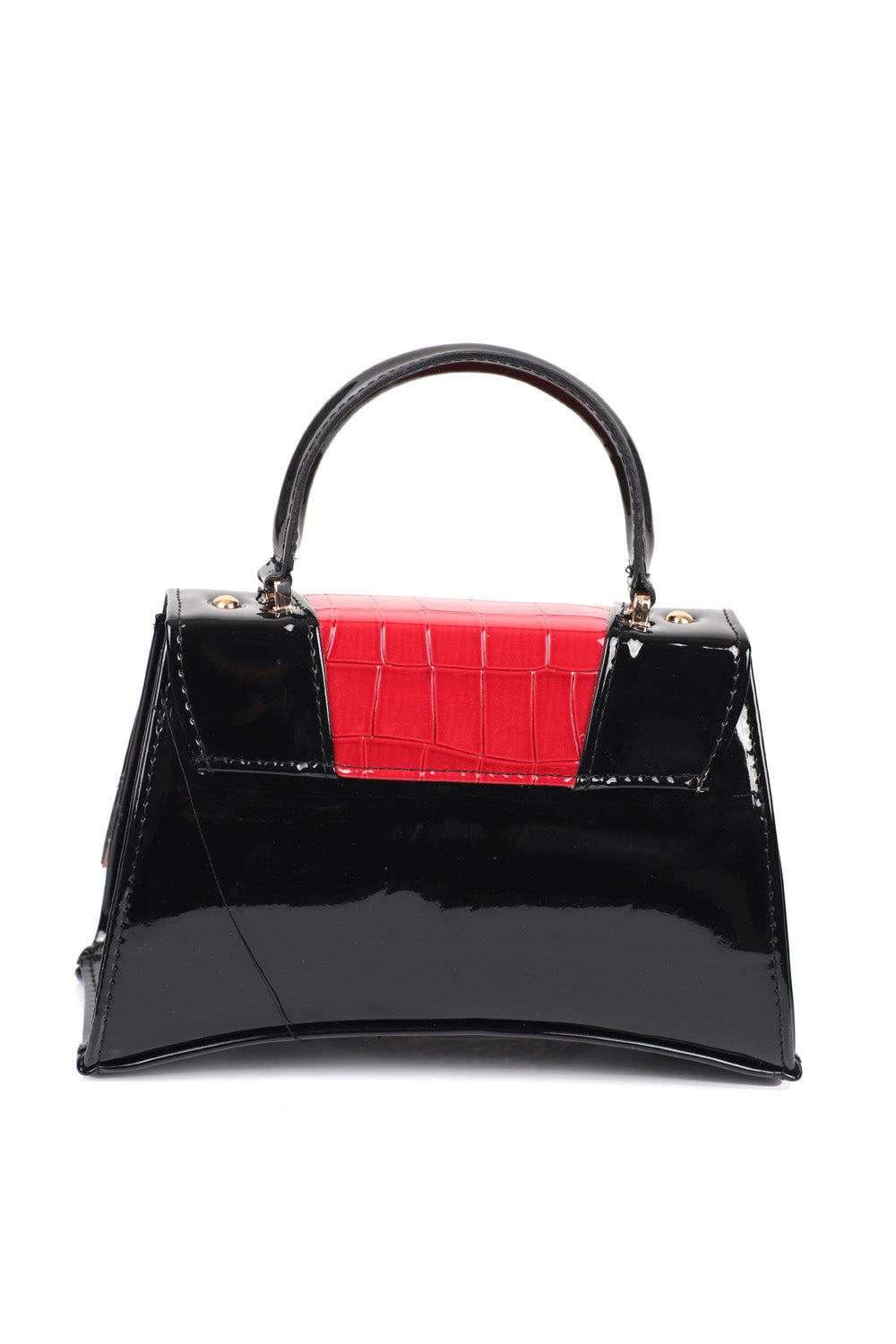 Kleine Damenhandtasche mit Krokodilmuster