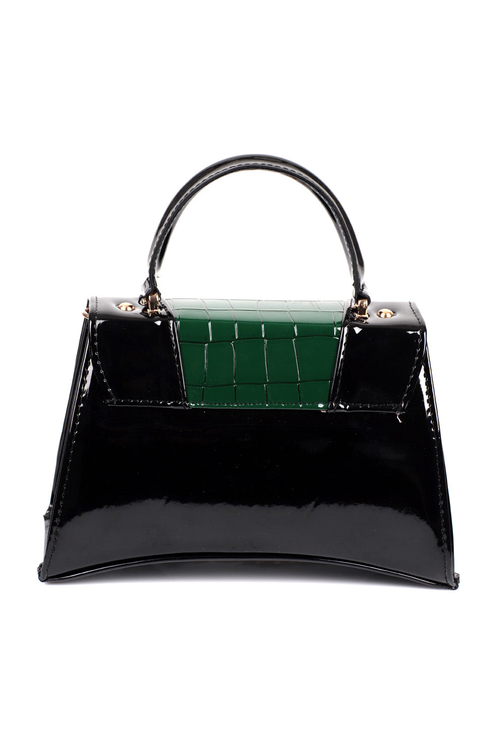 Kleine Damenhandtasche mit Krokodilmuster