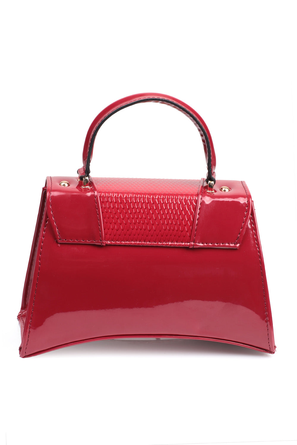 Kleine Damenhandtasche mit Krokodilmuster