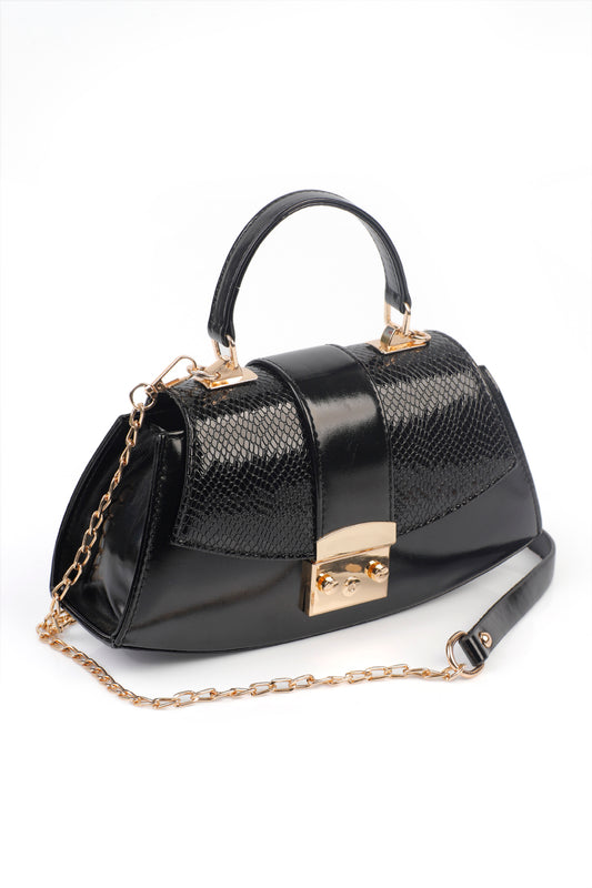 Mittel Damenhandtasche mit Krokodilmuster