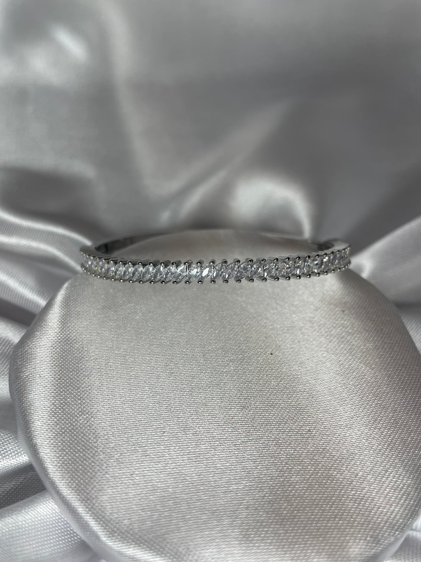 Silber Zirkonium Armreifen